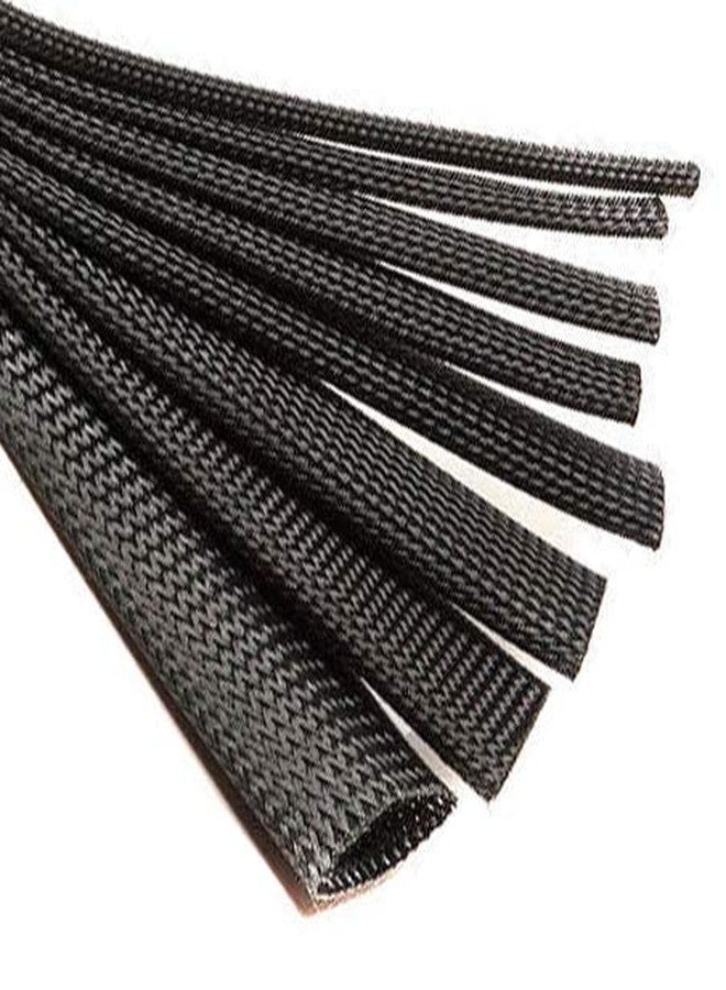 Rpi shop - 5 Meters Polyester Braided Sleeve, Nylon Braided sleeve, braided expandable sleeve for good wire protection, 5 Different Size(3mm, 4mm, 6mm, 8mm, 10mm) Each 1 Meter Color Black - Image 1